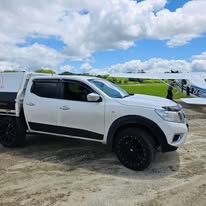 Branded Auto Electricks service ute close-up